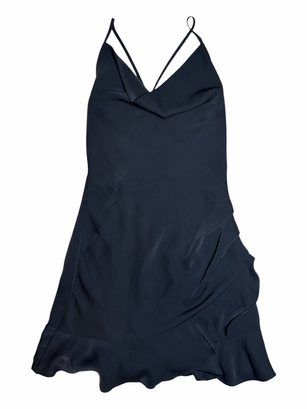 Backless Black Spaghetti Strap Romper Size S